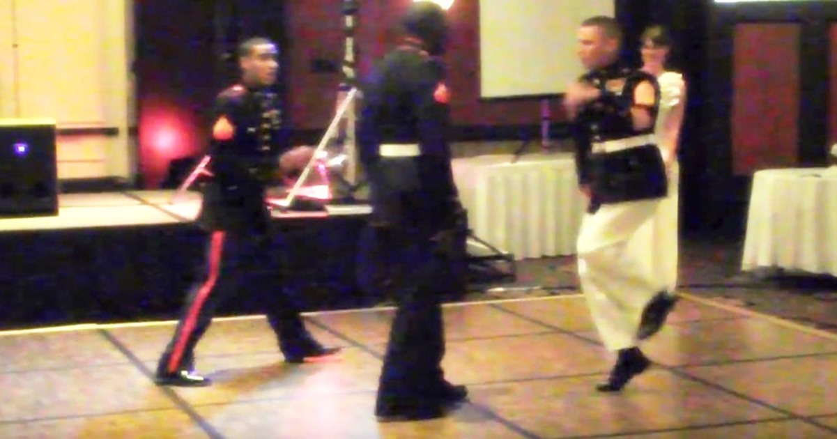 Marine got challenged to a dance off accepts it and shows the audience